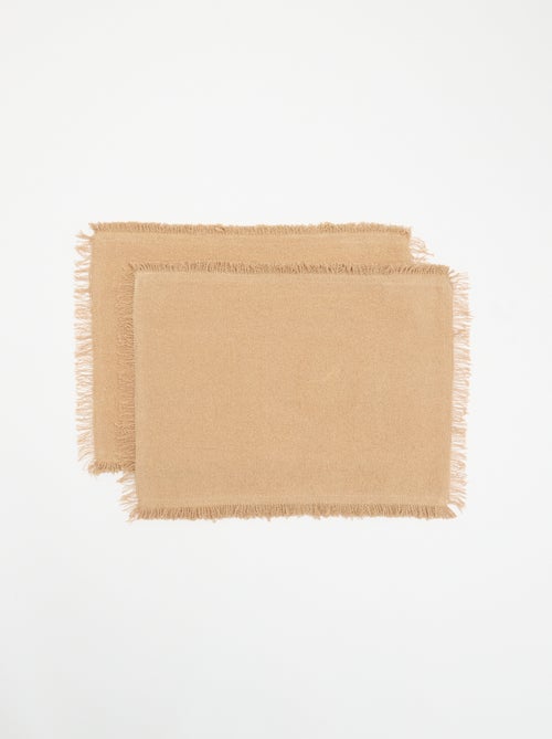 Set van 2 geweven placemats - Kiabi Home - Kiabi Set van 2 geweven placemats - Kiabi Home - Kiabi