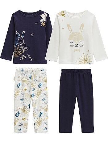 Set van 2 gribouille babypyjama's
