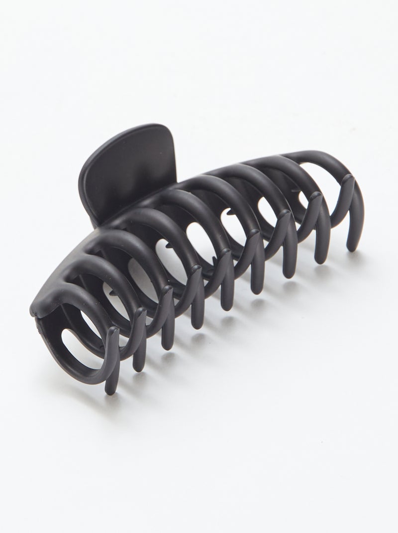 Set van 2 grote haarklemmetjes Zwart - Kiabi