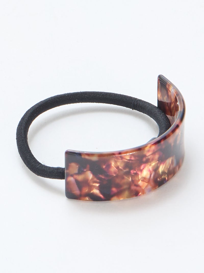 Set van 2 haarelastiekjes met sieraadjes Rood - Kiabi