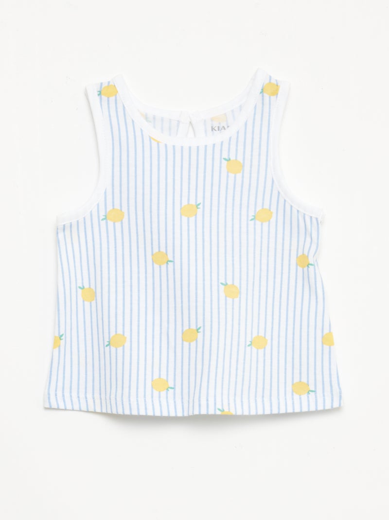 Set van 2 hemdjes Blauw - Kiabi