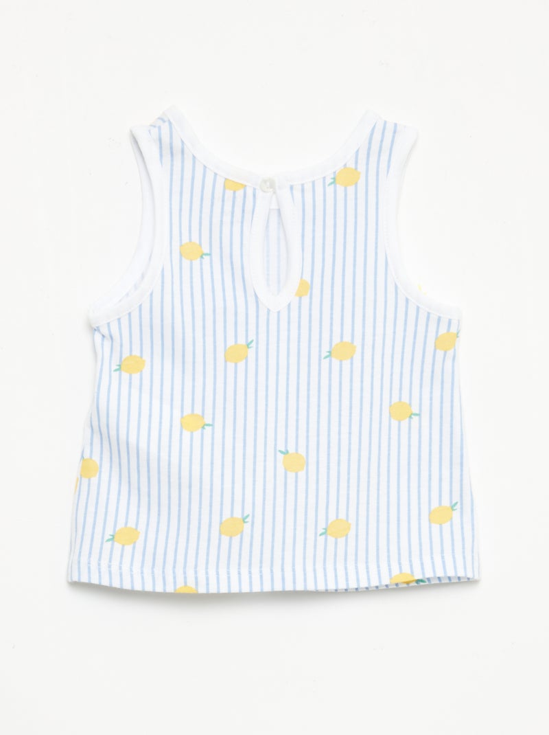 Set van 2 hemdjes Blauw - Kiabi