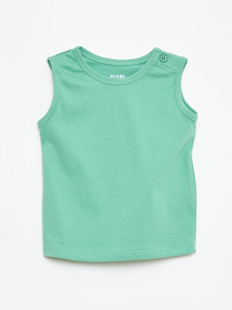 Set van 2 hemdjes Groen - Kiabi