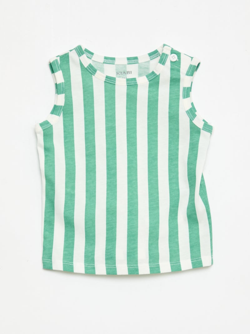 Set van 2 hemdjes Groen - Kiabi