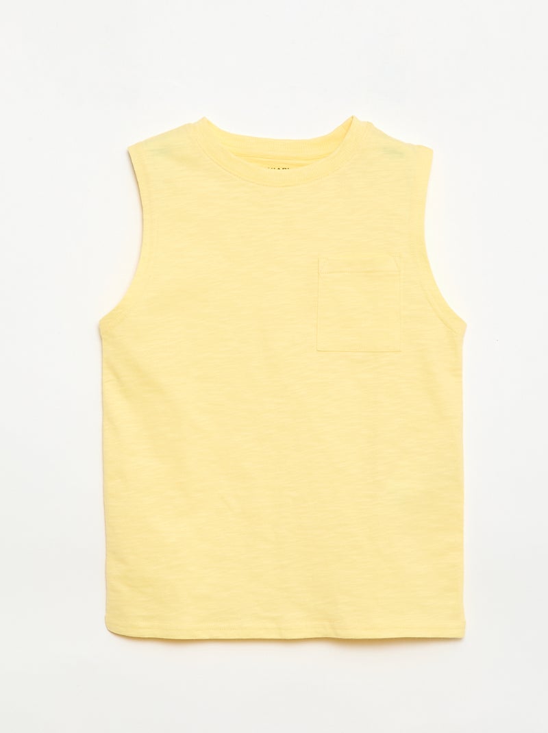 Set van 2 hemdjes met borstzak Geel - Kiabi