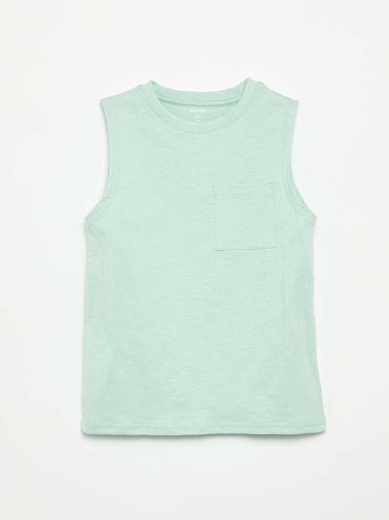 Set van 2 hemdjes met borstzak Groen - Kiabi