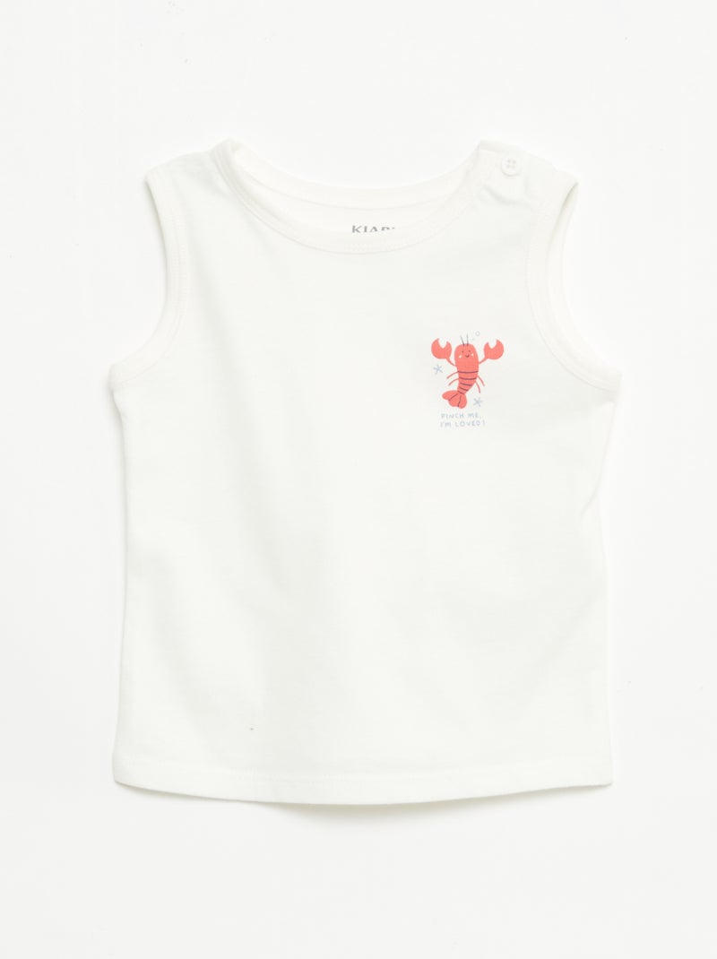 Set van 2 hemdjes Wit - Kiabi