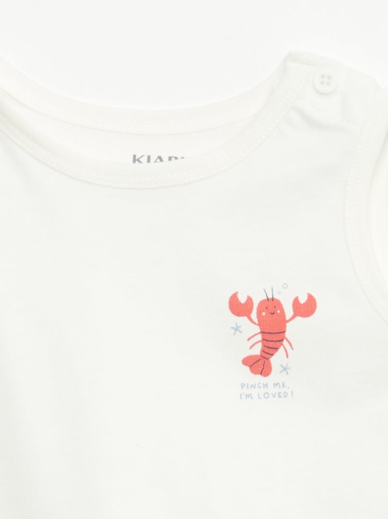 Set van 2 hemdjes Wit - Kiabi