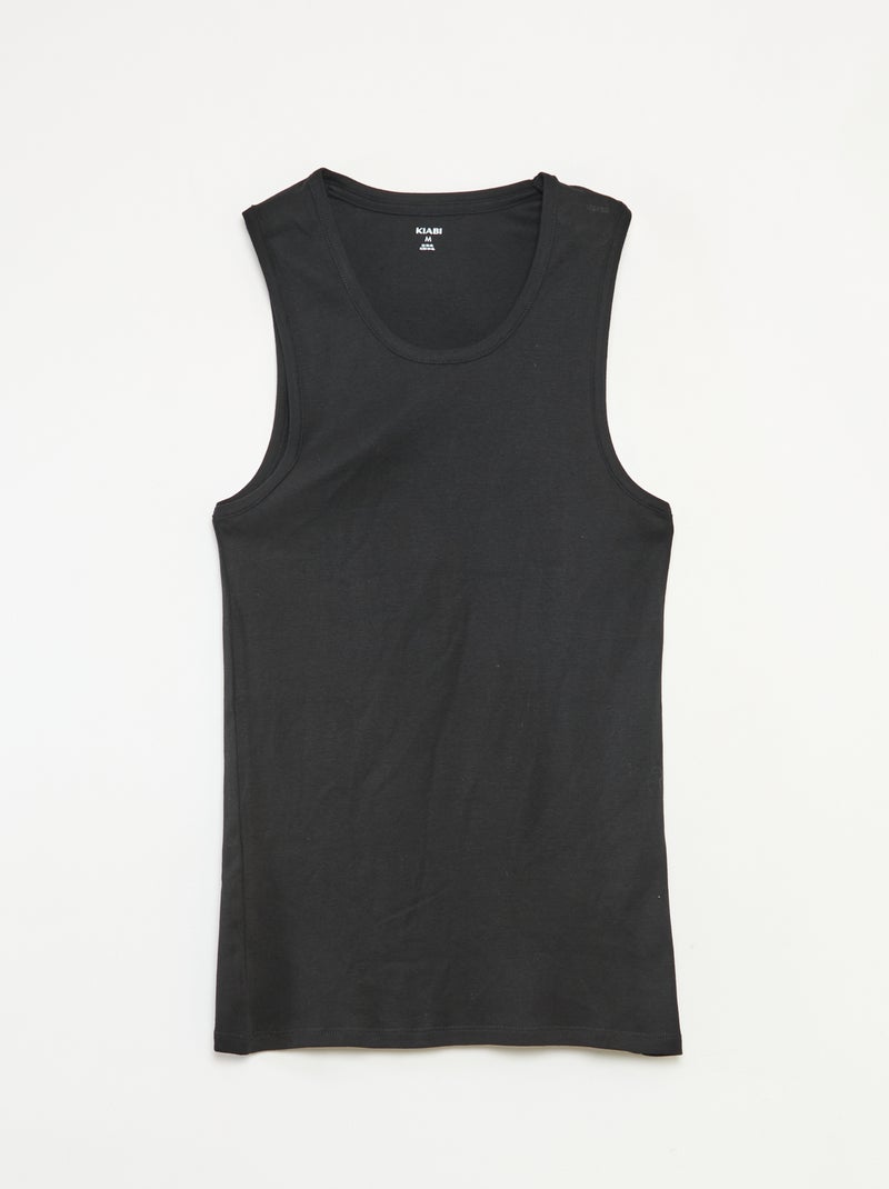 Set van 2 hemdjes Zwart - Kiabi