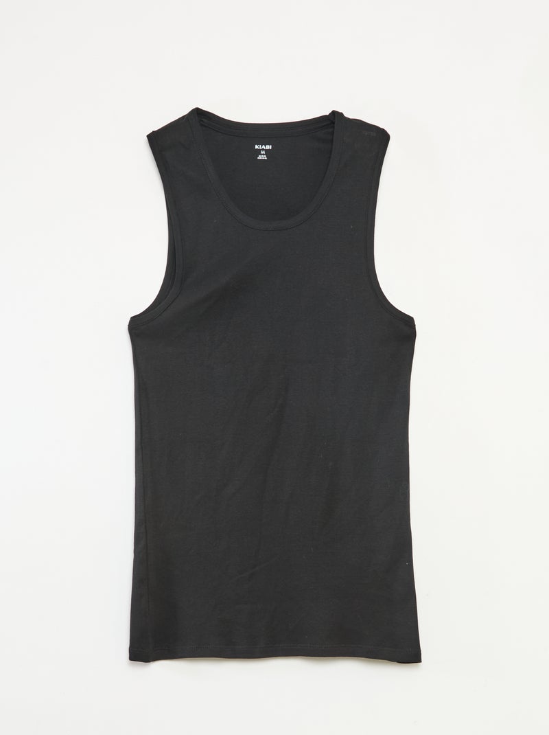 Set van 2 hemdjes Zwart - Kiabi