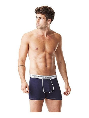 Set van 2 herenboxershorts met sierstiksels.
