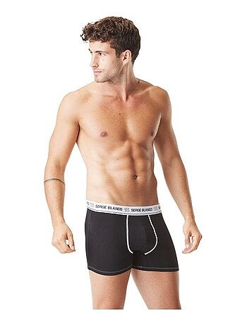 Set van 2 herenboxershorts met sierstiksels.