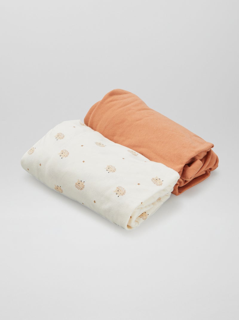 Set van 2 hoeslakens BIEGE - Kiabi