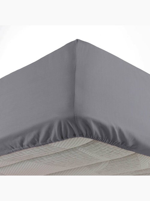 Set van 2 hoeslakens hoekhoogte 30 cm 2 personen microvezel oscar - Kiabi