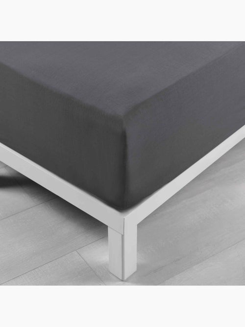 Set van 2 hoeslakens hoekhoogte 30 cm 2 personen microvezel oscar - Kiabi