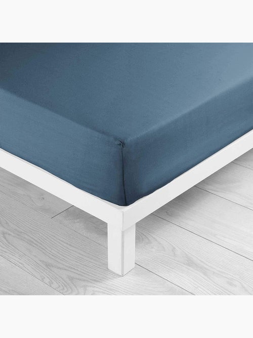 Set van 2 hoeslakens hoekhoogte 30 cm 2 personen microvezel oscar - Kiabi