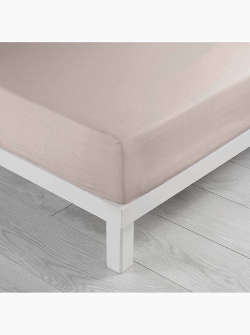 Set van 2 hoeslakens hoekhoogte 30 cm 2 personen microvezel oscar - Kiabi