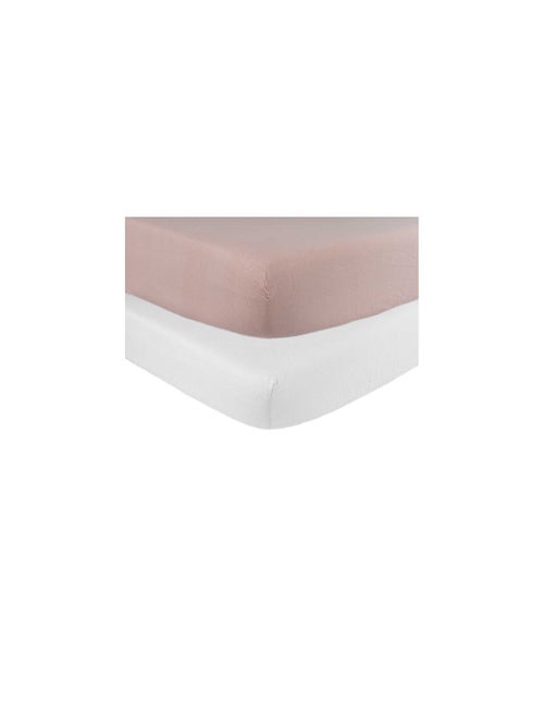Set van 2 hoeslakens voor babybedjes - Kiabi Set van 2 hoeslakens voor babybedjes - Kiabi