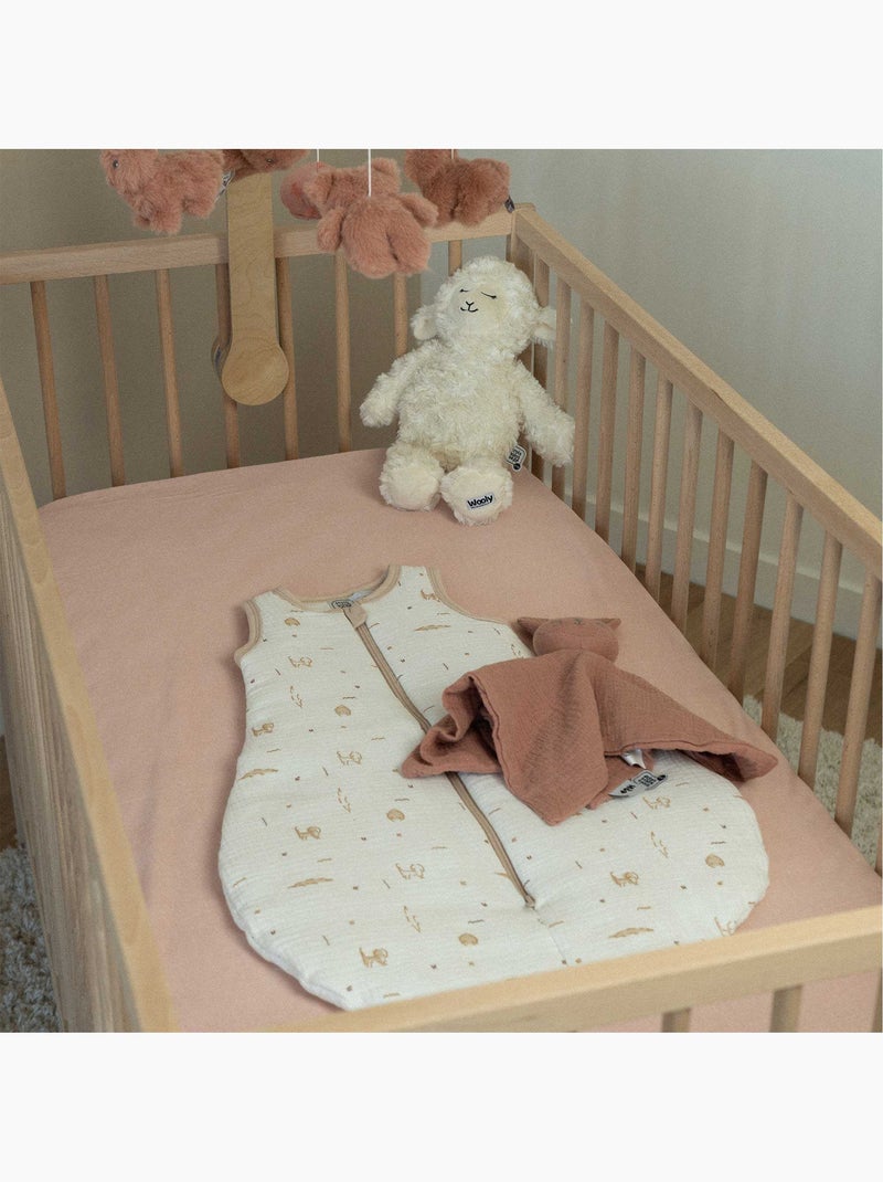 Set van 2 hoeslakens voor babybedjes Oudroze - Kiabi