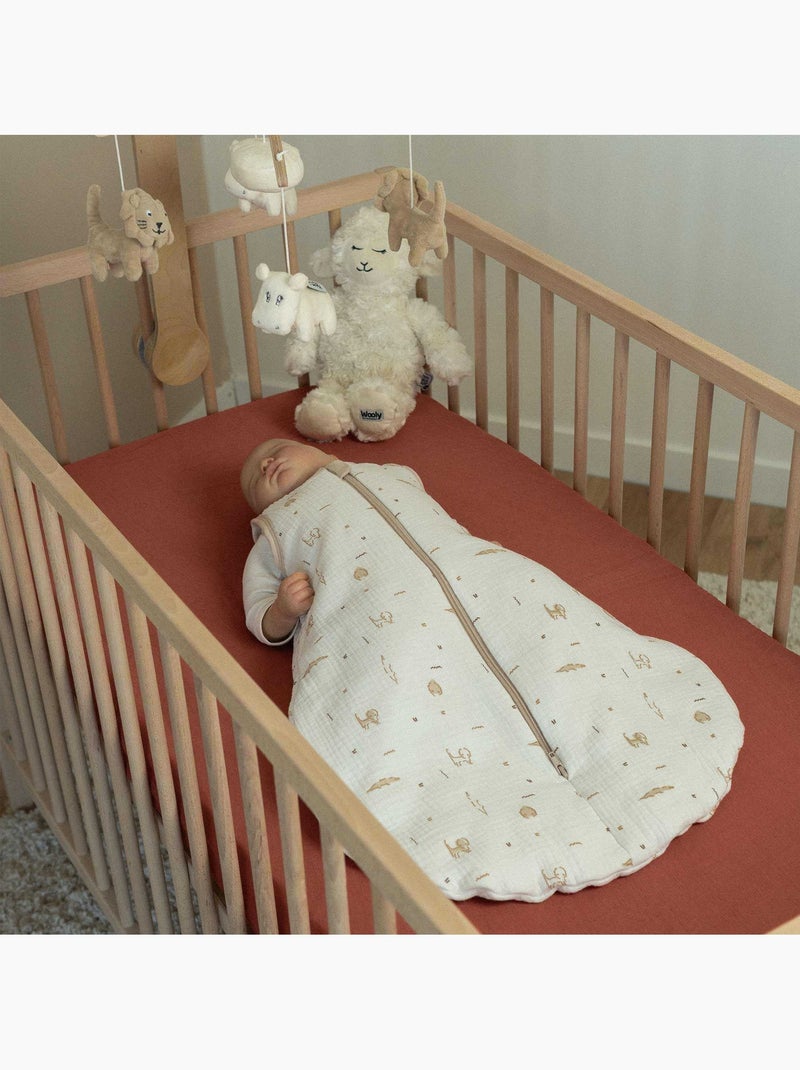 Set van 2 hoeslakens voor het kinderbedje Terracotta - Kiabi
