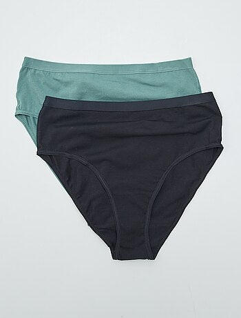 Set van 2 hoge slips - collectie gemakkelijk aan te trekken