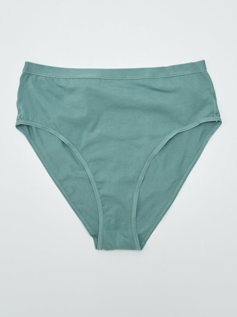 Set van 2 hoge slips - collectie gemakkelijk aan te trekken zwart - Kiabi