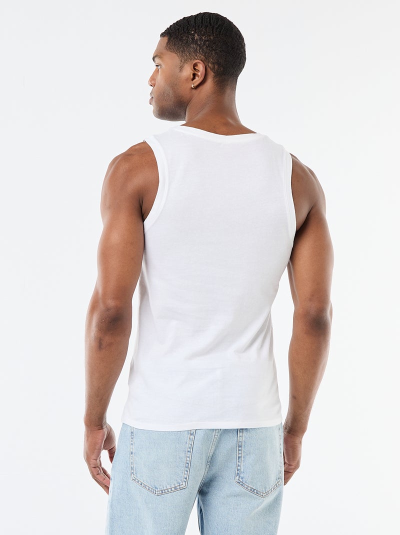 Set van 2 jersey hemdjes Wit - Kiabi