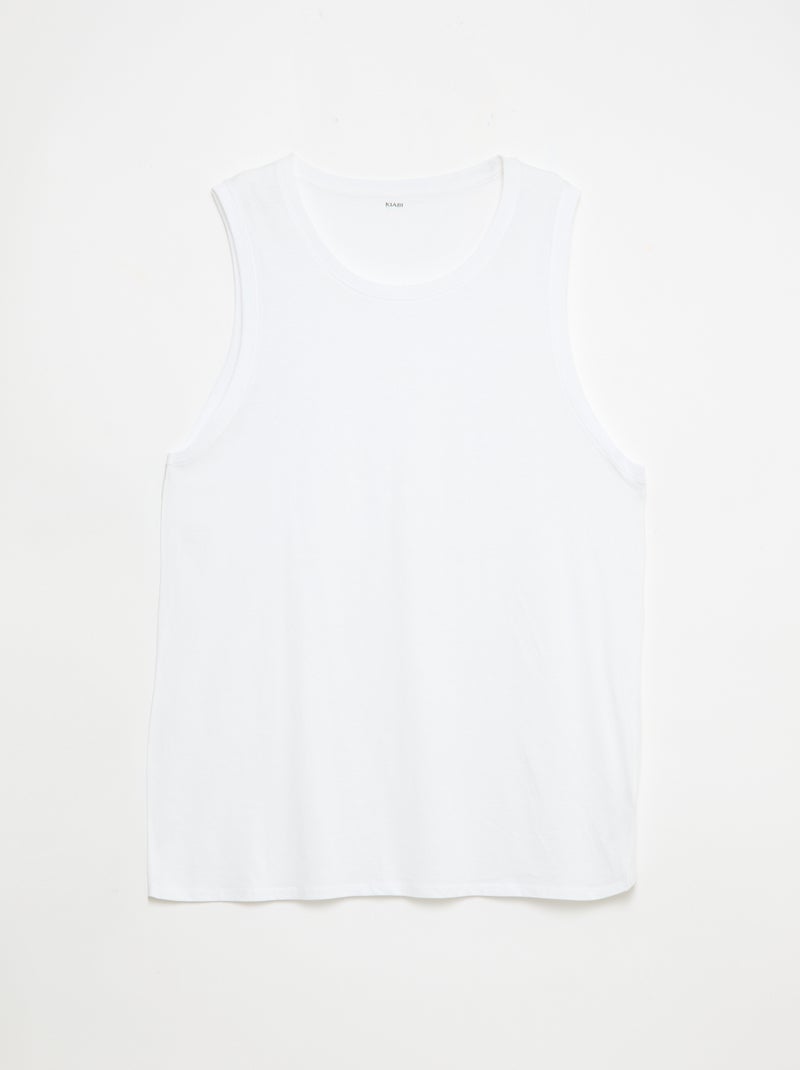 Set van 2 jersey hemdjes Wit - Kiabi