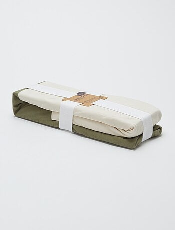 Set van 2 jersey hoeslakens voor baby (70x140) - Kiabi Home