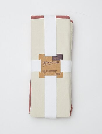 Set van 2 jersey hoeslakens voor baby (70x140) - Kiabi Home
