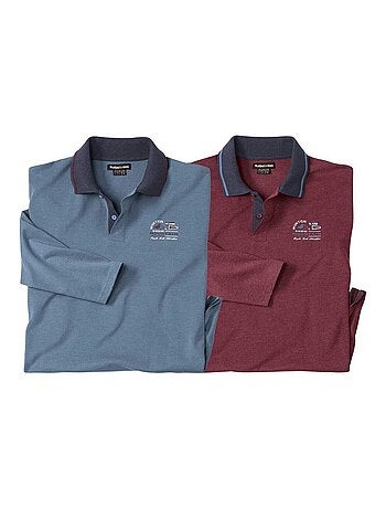 Set van 2 jerseypolo’s Mountain - ATLAS FOR MEN