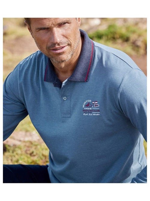 Set van 2 jerseypolo’s Mountain - ATLAS FOR MEN - Kiabi