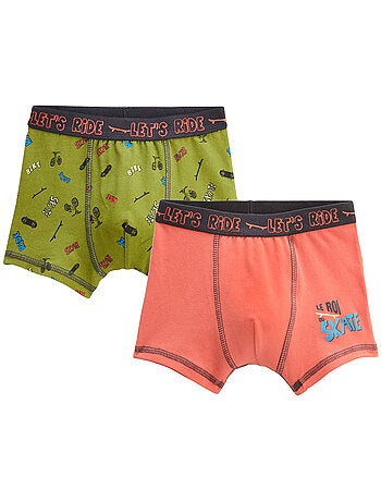 Set van 2 jongens boxershorts voor wielrennen