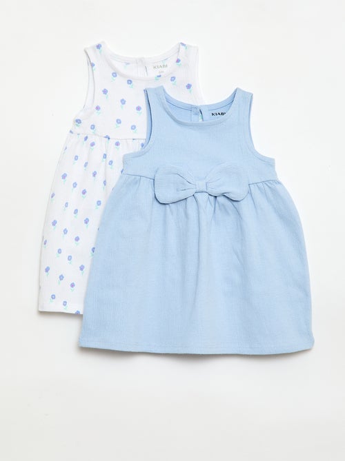 Set van 2 jurken met fantasie strik - Kiabi