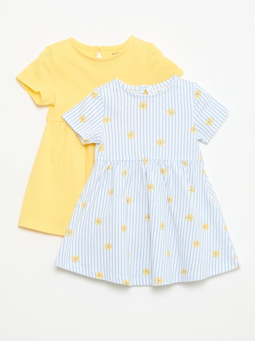 Set van 2 jurken met korte mouwen - Kiabi