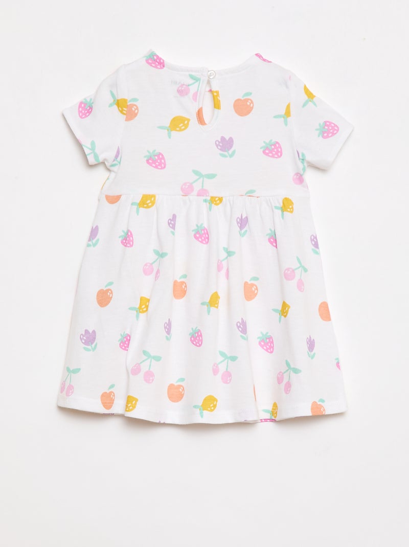 Set van 2 jurken met korte mouwen Wit - Kiabi