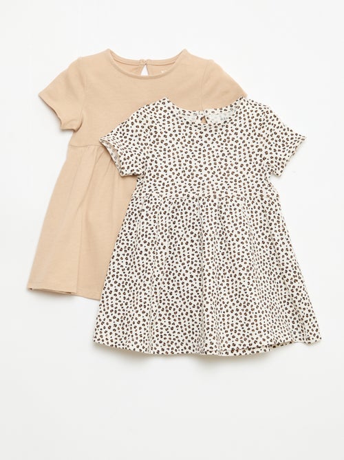 Set van 2 jurken met korte mouwen - Kiabi