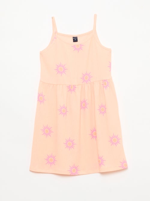 Set van 2 jurken van crêpe tricot - Kiabi