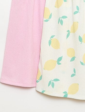 Set van 2 jurken van crêpe tricot
