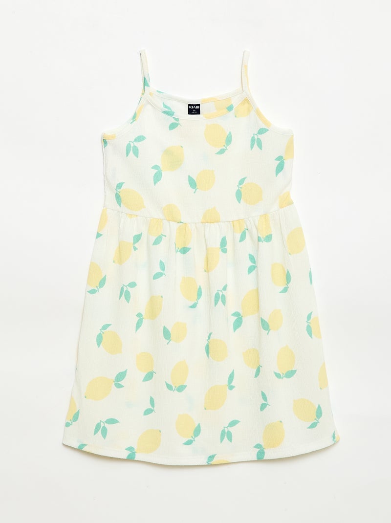 Set van 2 jurken van crêpe tricot Wit - Kiabi