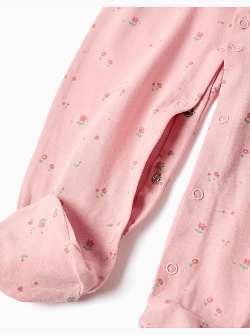 Set van 2 katoenen babypakjes met prints - Kiabi