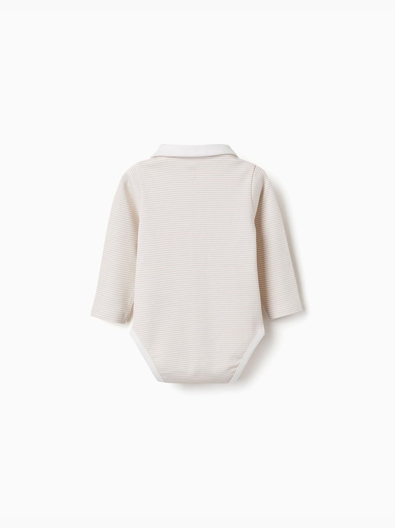 Set van 2 katoenen rompers met lange mouwen Wit - Kiabi