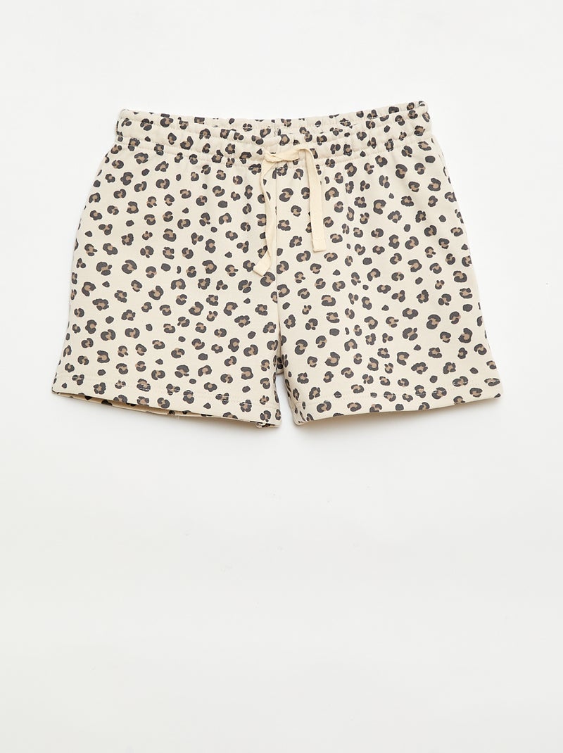 Set van 2 katoenen shorts Biege - Kiabi