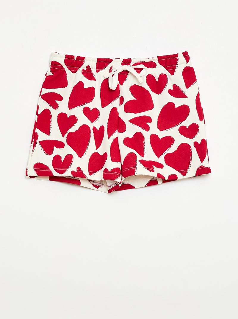 Set van 2 katoenen shorts Wit - Kiabi