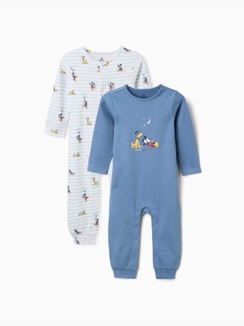 Set van 2 katoenen slaappakjes met Mickey-prints - Kiabi