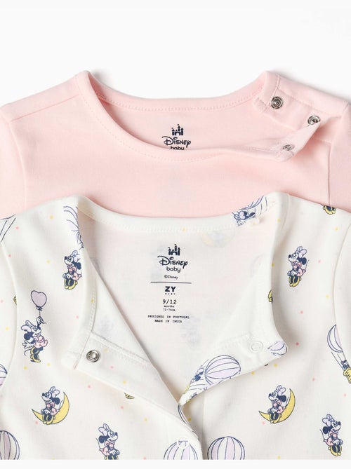 Set van 2 katoenen slaappakjes met Minnie-prints - Kiabi