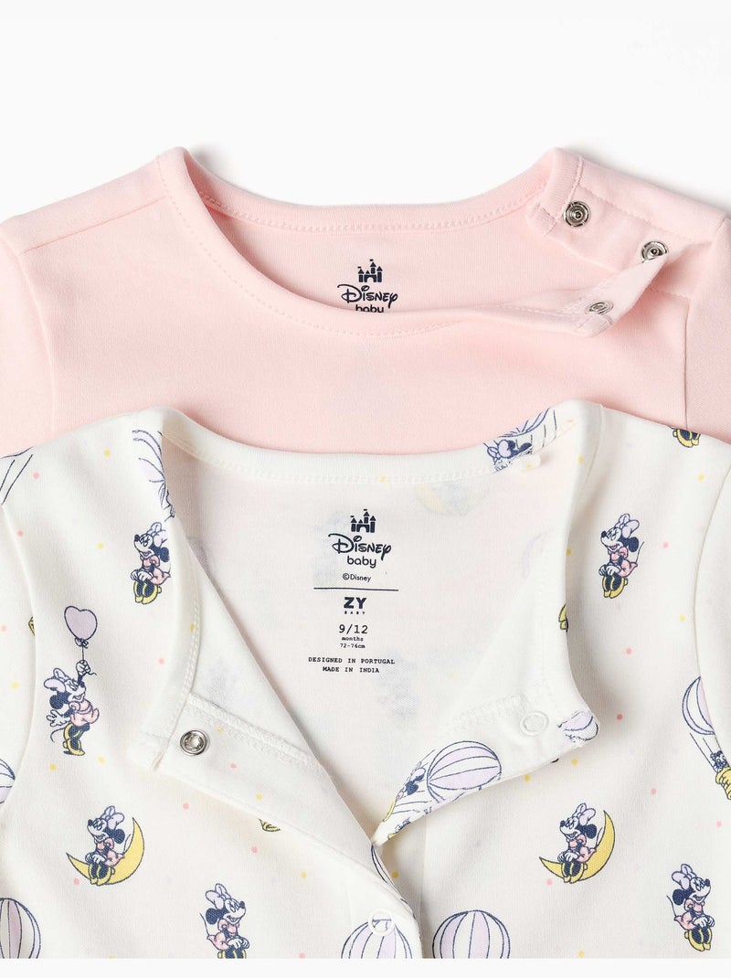 Set van 2 katoenen slaappakjes met Minnie-prints Multicolor - Kiabi
