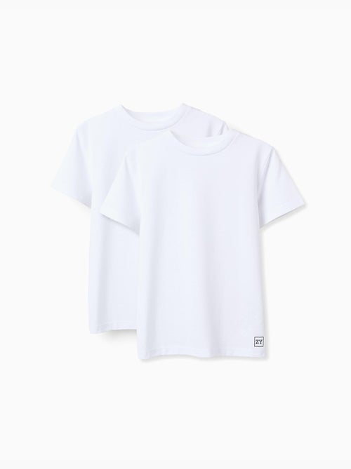 Set van 2 katoenen t-shirts - Kiabi Set van 2 katoenen t-shirts - Kiabi