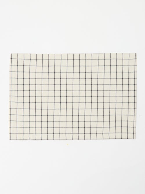 Set van 2 kerst tafelsets met print van katoen 45x30 cm - Kiabi