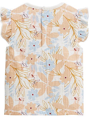 Set van 2 kinder t-shirts met korte mouwen en pralineprint.